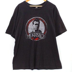 Alstyle Apparel Shirt Mens Black Short Sleeve Morrissey Music Graphic Logo XL